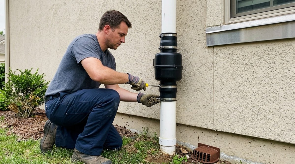 Swapping in a new radon fan
